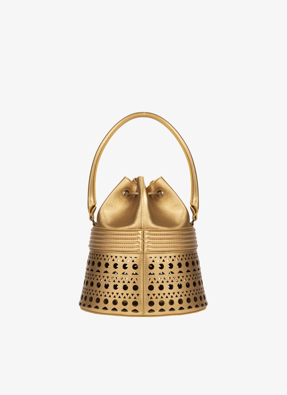 BUCKET CORSET 19 BAG ALAÏA GOLD BUCKET CORSET 19 BAG